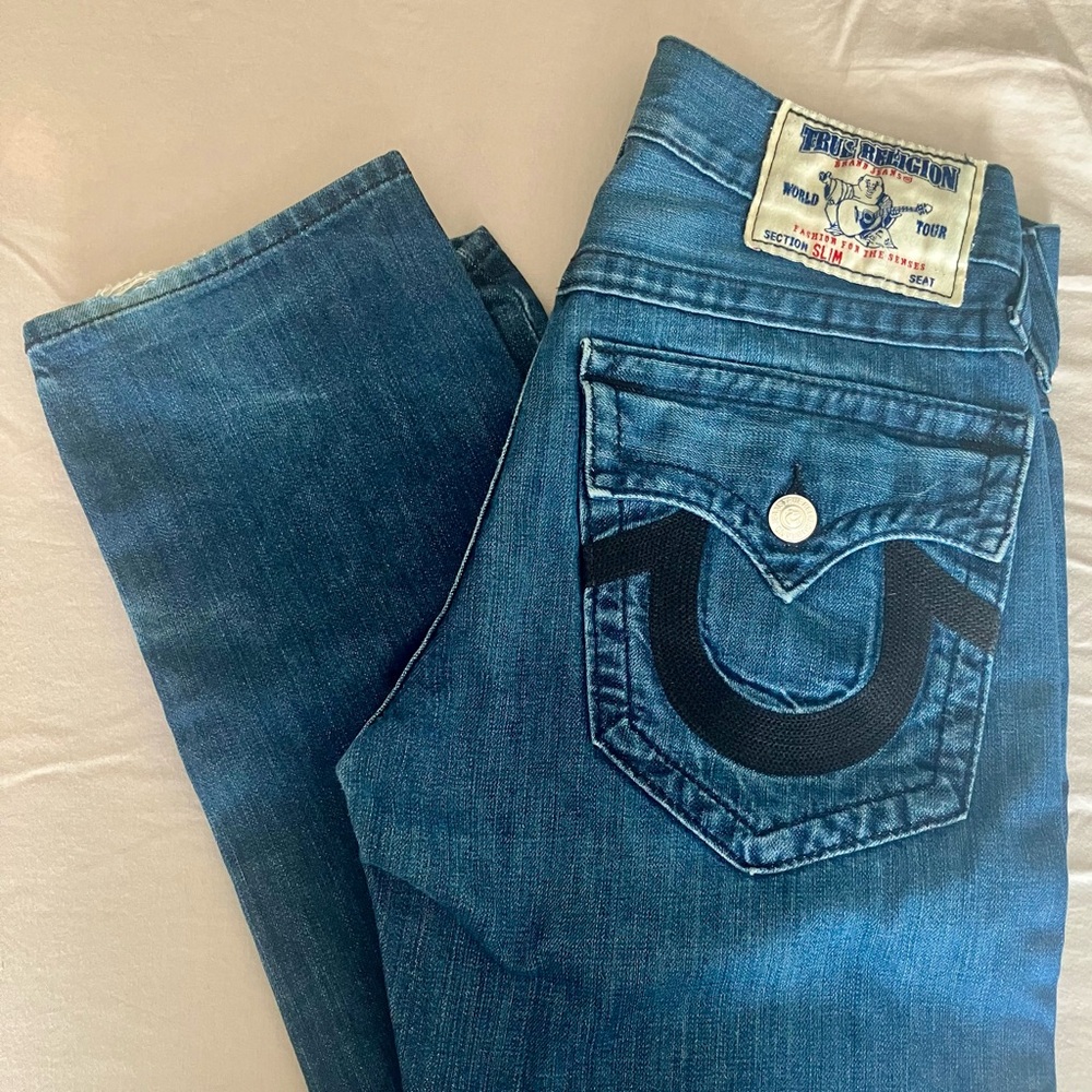 SZ 30 MENS TRUE RELIGION - Geno Big T Slim